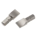 RS PRO Screwdriver Bit Chrome Vanadium Steel Slotted Drive 25 mm 9 mm Blade 252-854