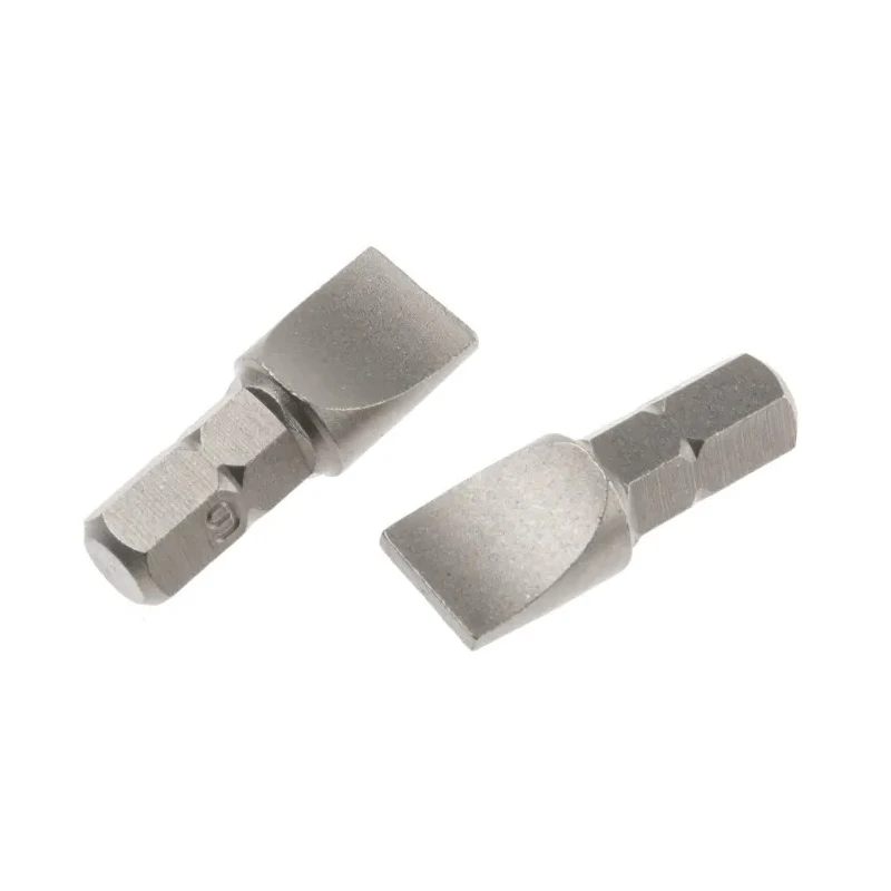 RS PRO Screwdriver Bit Chrome Vanadium Steel Slotted Drive 25 mm 9 mm Blade 252-854