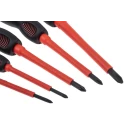 RS PRO Insulated Screwdriver Set, Phillips, Pozidriv, Slotted Tips, ESD Safe, 10 Pieces, 1000V, Chrome Molybdenum 253-015