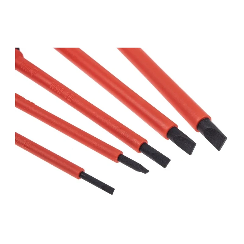 RS PRO Insulated Screwdriver Set, Phillips, Pozidriv, Slotted Tips, ESD Safe, 10 Pieces, 1000V, Chrome Molybdenum 253-015