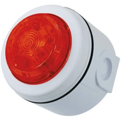 Eaton Solista Maxi Series Red Beacon LED Surface Mount, Flashing, 60V DC, IP65/IP54 811024FULL-0083