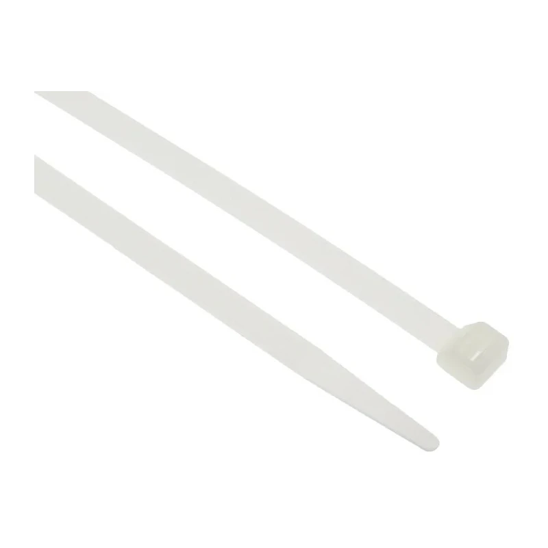 RS PRO Cable Tie Non-Releasable 380 mm x 7.6 mm Natural Polyamide 66 178-513
