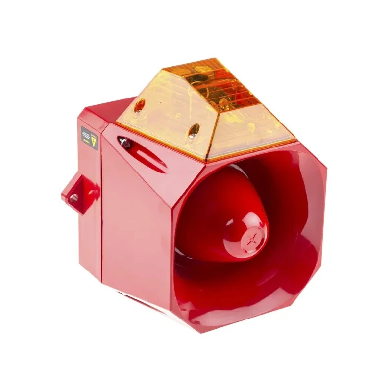 Eaton Amber Sounder-Beacon Combination 230V AC, Wall Mount, 110 dB at 1m, IP66, 32 Tones, LED, ABS Red, 