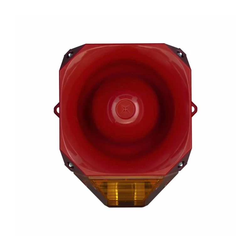 Eaton Amber Sounder-Beacon Combination 230V AC, Wall Mount, 110 dB at 1m, IP66, 32 Tones, LED, ABS Red, 