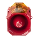 Eaton Amber Sounder-Beacon Combination 230V AC, Wall Mount, 110 dB at 1m, IP66, 32 Tones, LED, ABS Red, 