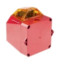 Eaton Amber Sounder-Beacon Combination 230V AC, Wall Mount, 110 dB at 1m, IP66, 32 Tones, LED, ABS Red, 