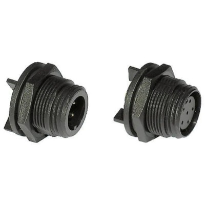 Bulgin Circular Connector 12 Contacts Rear Plug Miniature IP68 Buccaneer 400 Series PX0413/12P