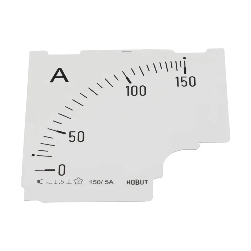HOBUT Panel Meter Scale (0 to 150A) for 150/5A CT, Ammeter Accessory D96SD DIAL 0/150A