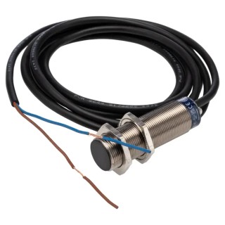 Telemecanique Sensors Inductive Proximity Sensor Threaded Barrel, M18 x 1, 240V AC, 5mm Sensing, Nickel Plated XS1M18MA250
