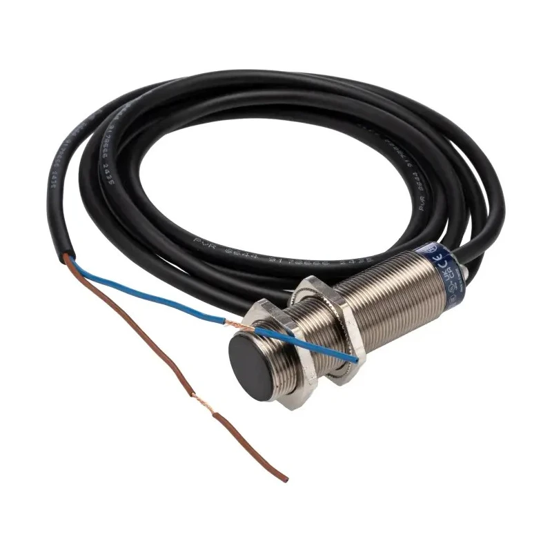 Telemecanique Sensors Inductive Proximity Sensor Threaded Barrel, M18 x 1, 240V AC, 5mm Sensing, Nickel Plated XS1M18MA250
