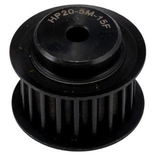 RS PRO Timing Belt Pulley, Steel, 15 mm Belt Width, 5 mm Pitch, 20 Teeth, Pilot Bore, PB PULLEY 5M-15MM 20T
