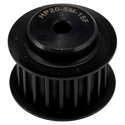 RS PRO Timing Belt Pulley, Steel, 15 mm Belt Width, 5 mm Pitch, 20 Teeth, Pilot Bore, PB PULLEY 5M-15MM 20T
