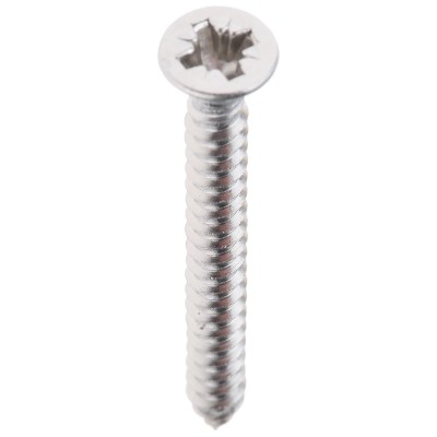 RS PRO Plain Stainless Steel Countersunk Head Self-Tapping Screw 32 mm Pozidriv DIN 7982C Grade A2 180-667