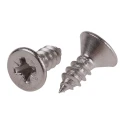 RS PRO Plain Stainless Steel Countersunk Head Self-Tapping Screw, 13 mm Length, Pozidriv, Grade A2, DIN 7982C 180-718