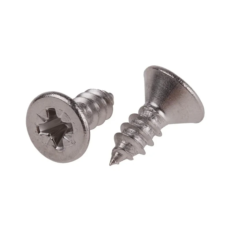 RS PRO Plain Stainless Steel Countersunk Head Self-Tapping Screw, 13 mm Length, Pozidriv, Grade A2, DIN 7982C 180-718