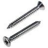 RS PRO Plain Stainless Steel Countersunk Head Self-Tapping Screw, 32 mm Length, Pozidriv, DIN 7982C, A2 Grade, 180-702
