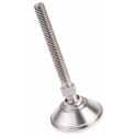 Nu-Tech Engineering Adjustable Foot, Stainless Steel, M8 Thread, 38 mm Base Diameter, 450 kg Static Load, 10° Tilt, A080/002