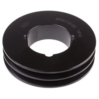 RS PRO Cast Iron and Steel Belt Pulley, 42mm Bore, SPZ/Z PULLEY 112X2