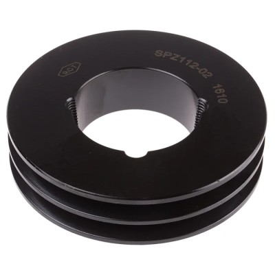 RS PRO Cast Iron and Steel Belt Pulley, 42mm Bore, SPZ/Z PULLEY 112X2
