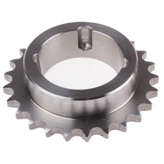 RS PRO Steel Sprocket, 25 Tooth, Taper Bush, 08 B-1 Chain Type, DIN 8187 ISO/R 606, 183-956