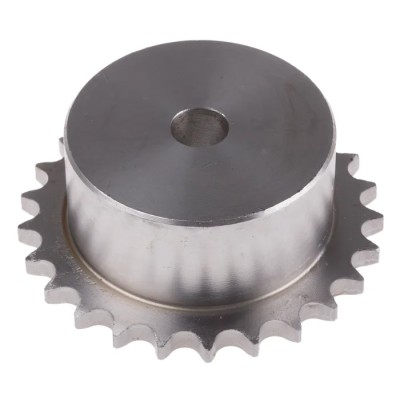 RS PRO 25 Tooth Pilot Bore Sprocket Steel, 06 B-1 Chain Type, 9.53mm Bore Diameter, 40mm Width, 76mm Pitch Diameter 184-072