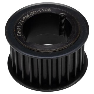 RS PRO Timing Belt Pulley Steel, 38 mm Belt Width, 8 mm Pitch, 24 Tooth HTD PULLEY 8X30X24