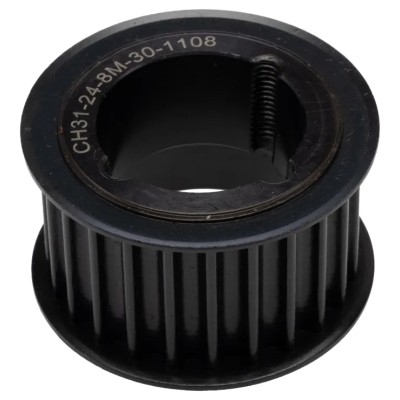 RS PRO Timing Belt Pulley Steel, 38 mm Belt Width, 8 mm Pitch, 24 Tooth HTD PULLEY 8X30X24