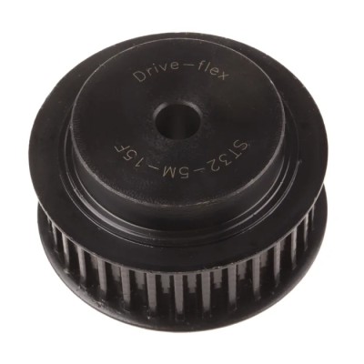 RS PRO Timing Belt Pulley Steel 15mm Belt Width, 5mm Pitch, 32 Teeth PB PULLEY 5M-15MM 32T