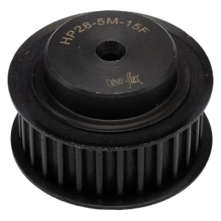 RS PRO Timing Belt Pulley 28 Teeth, Steel, 15mm Belt Width, 5mm Pitch, Pilot Bore PB PULLEY 5M-15MM 28T