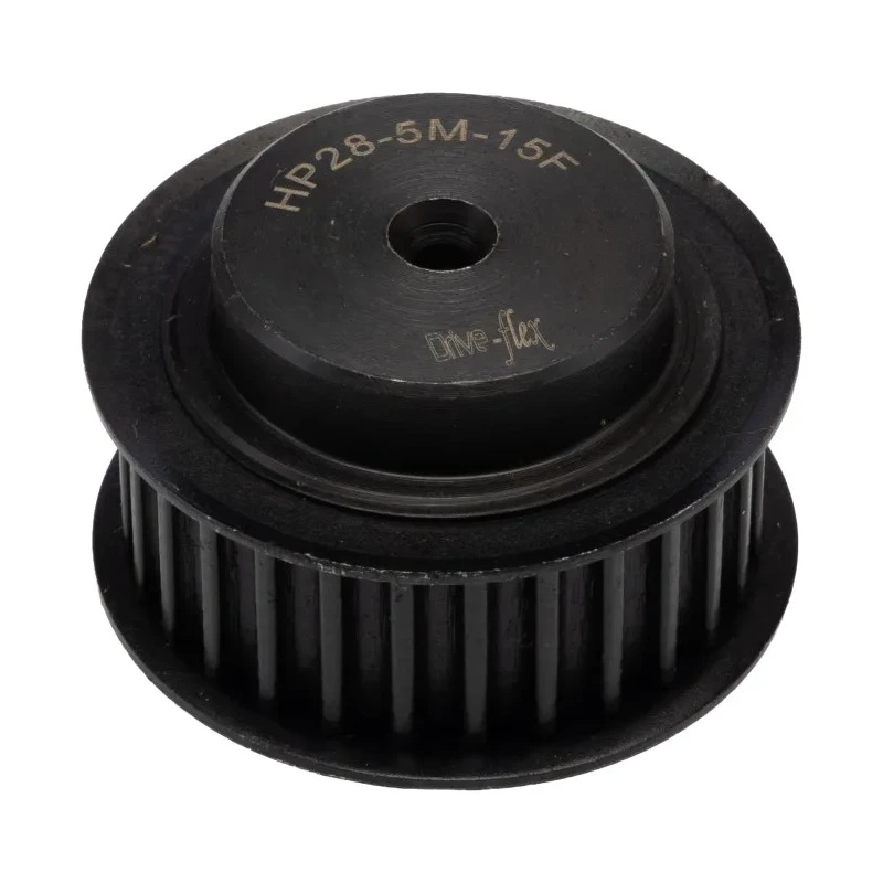 RS PRO Timing Belt Pulley 28 Teeth, Steel, 15mm Belt Width, 5mm Pitch, Pilot Bore PB PULLEY 5M-15MM 28T