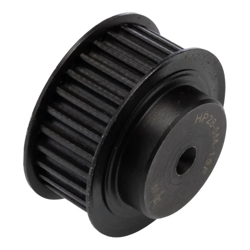 RS PRO Timing Belt Pulley 28 Teeth, Steel, 15mm Belt Width, 5mm Pitch, Pilot Bore PB PULLEY 5M-15MM 28T