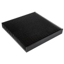 RS PRO Universal Square Aluminium Heatsink Black Anodised 40 mm x 300 mm x 30 mm 264-670