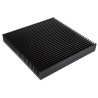 RS PRO Universal Square Aluminium Heatsink Black Anodised 40 mm x 300 mm x 30 mm 264-670