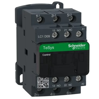 Schneider Electric 3-Pole Contactor, 230V AC Coil, 12A, 5.5kW, Motor Control, DIN Rail Mount LC1D