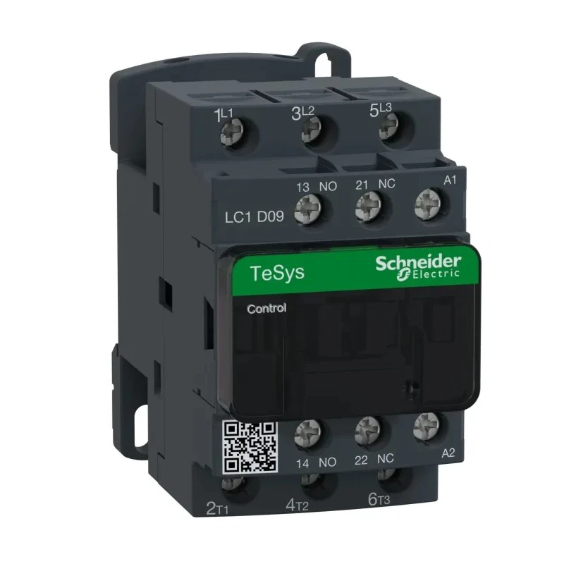 Schneider Electric 3-Pole Contactor, 230V AC Coil, 12A, 5.5kW, Motor Control, DIN Rail Mount LC1D