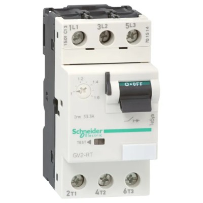 Schneider Electric TeSyS GV Motor Protection Circuit Breaker 13A, 14A, 690V, Thermal Magnetic, 3-Pole GV2RT20