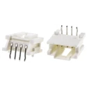 Molex MicroClasp Series Right Angle Through Hole PCB Header, 4 Contacts, 2 mm Pitch, 1 Row, Shrouded 55935-0410