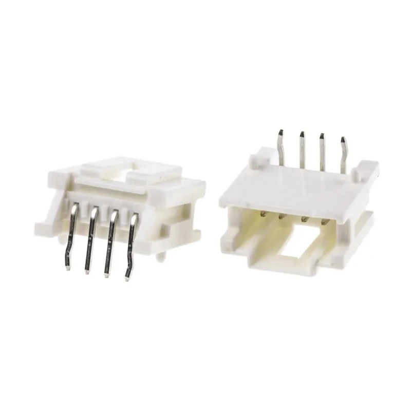 Molex MicroClasp Series Right Angle Through Hole PCB Header, 4 Contacts, 2 mm Pitch, 1 Row, Shrouded 55935-0410