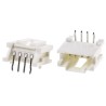 Molex MicroClasp Series Right Angle Through Hole PCB Header, 4 Contacts, 2 mm Pitch, 1 Row, Shrouded 55935-0410