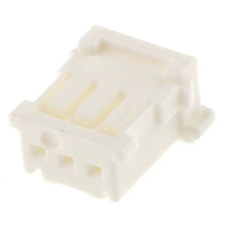Molex MicroClasp Female Connector Housing 3 Way 1 Row Straight, 2 mm Pitch, Nylon, Cable Mount 51382-0300