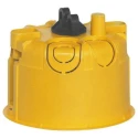 Legrand Batibox Back Box, Yellow Plastic, IP20, Flush Mount, 67x67x50 mm, 1 Gang NF 0 893 37