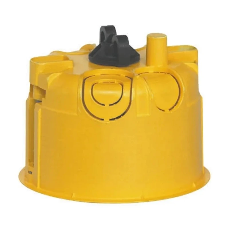 Legrand Batibox Back Box, Yellow Plastic, IP20, Flush Mount, 67x67x50 mm, 1 Gang NF 0 893 37