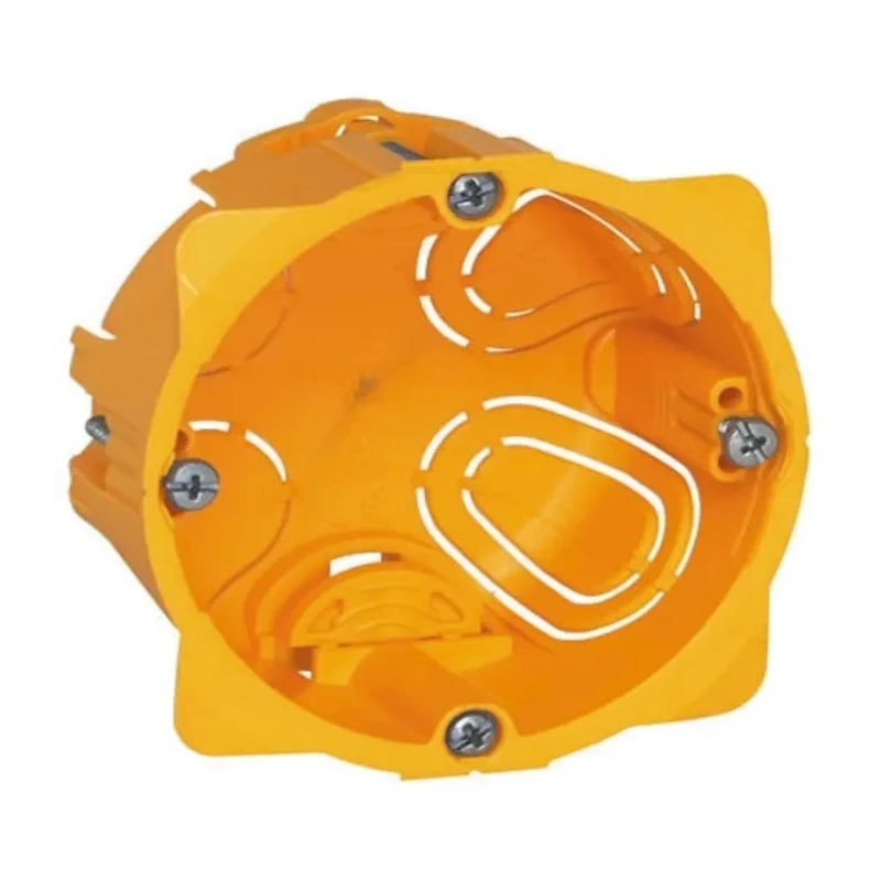 Legrand Batibox Yellow Plastic Back Box, Surface/Flush Mount, IP55, NF, 67mm x 67mm x 40mm, 1 Gang 