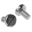 RS PRO Slot Pan Stainless Steel Machine Screw, M5 Thread, 8 mm Length, DIN 85, A2 Grade, Slot Drive 189-434