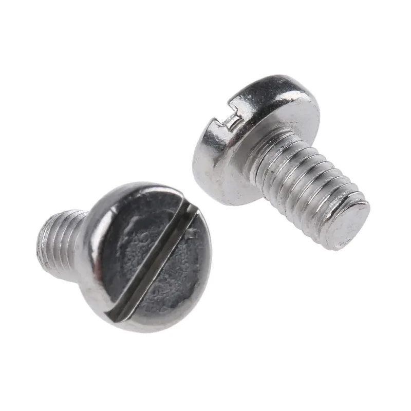 RS PRO Slot Pan Stainless Steel Machine Screw, M5 Thread, 8 mm Length, DIN 85, A2 Grade, Slot Drive 189-434