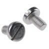 RS PRO Slot Pan Stainless Steel Machine Screw, M5 Thread, 8 mm Length, DIN 85, A2 Grade, Slot Drive 189-434