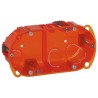 Legrand Batibox Orange Plastic Back Box, 2 Gangs, Flush Mount, IP20, 143x72x40mm