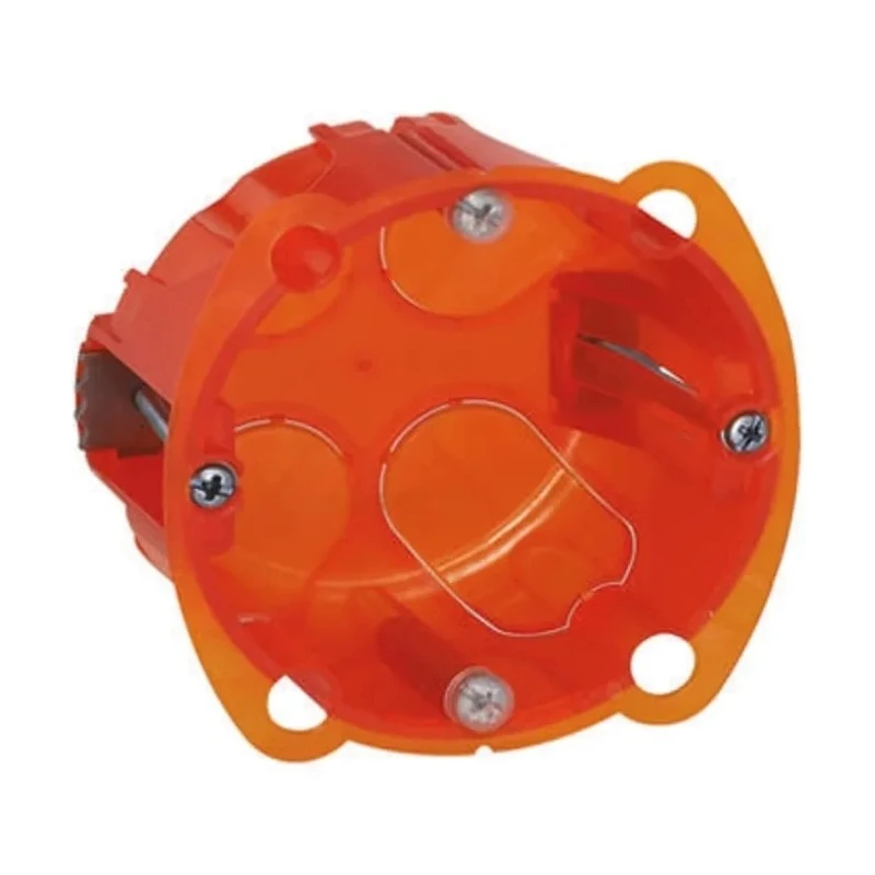 Legrand Batibox Orange Plastic Back Box, Flush Mount, IP20, 1 Gang, 67x67x50 mm, NF 