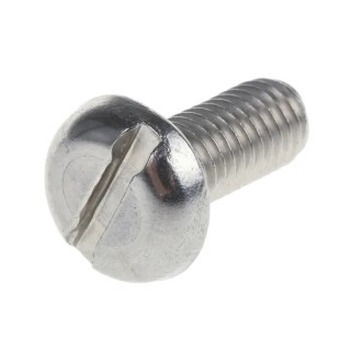 RS PRO Slot Pan Head Machine Screw Stainless Steel M5 12 mm Length A2 DIN 85 189-456