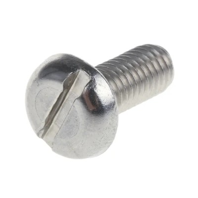RS PRO Slot Pan Head Machine Screw Stainless Steel M5 12 mm Length A2 DIN 85 189-456